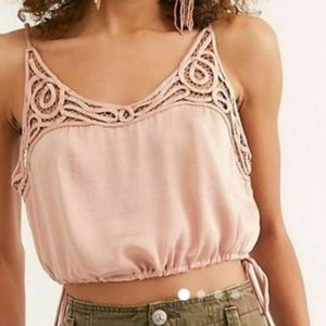 FREE PEOPLE SATIN PINK BRAMI